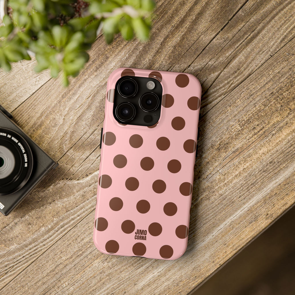 Big Polka Dot | Pink and Brown