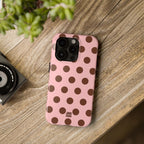 Big Polka Dot | Pink and Brown