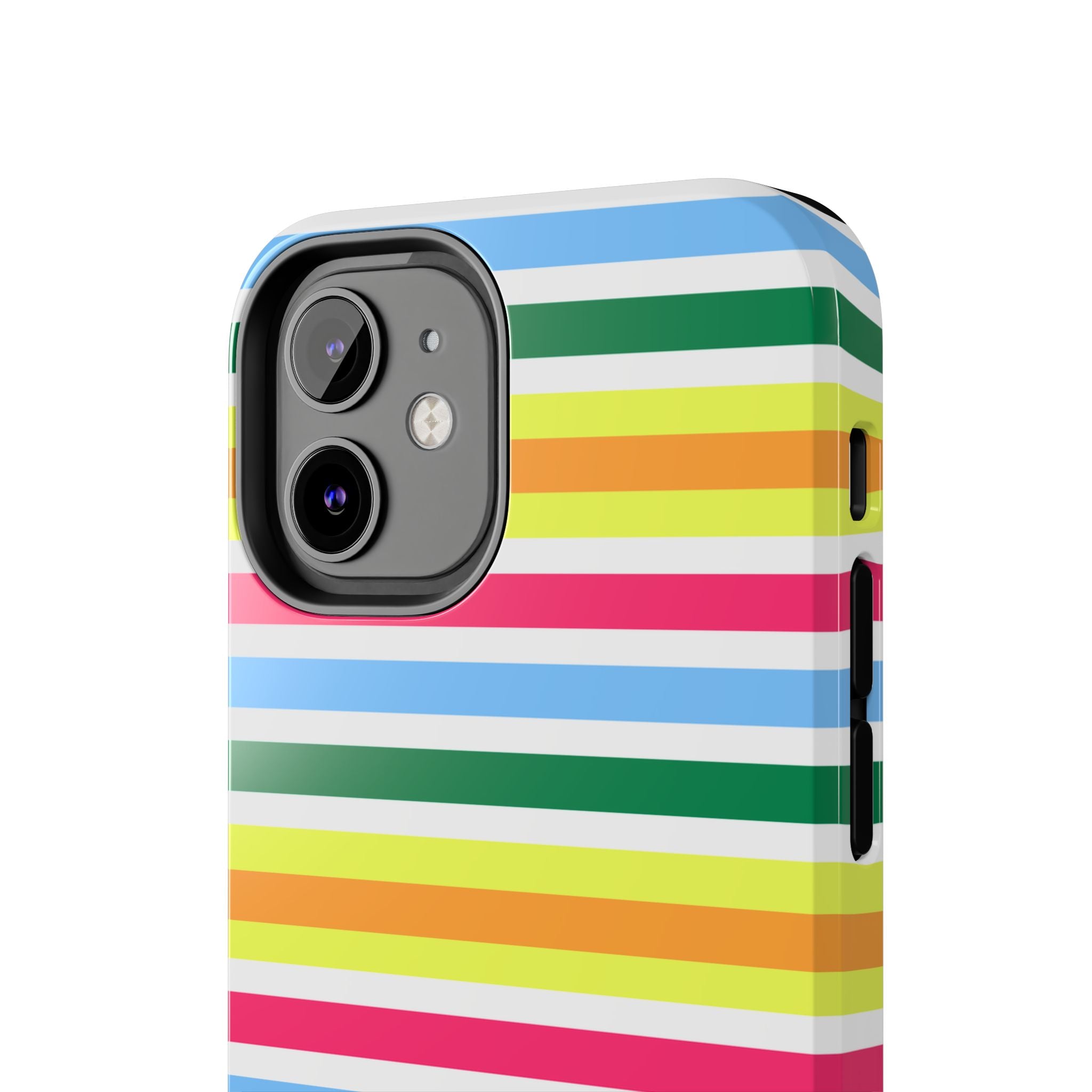 Rainbow Sorbet Stripe iPhone Case
