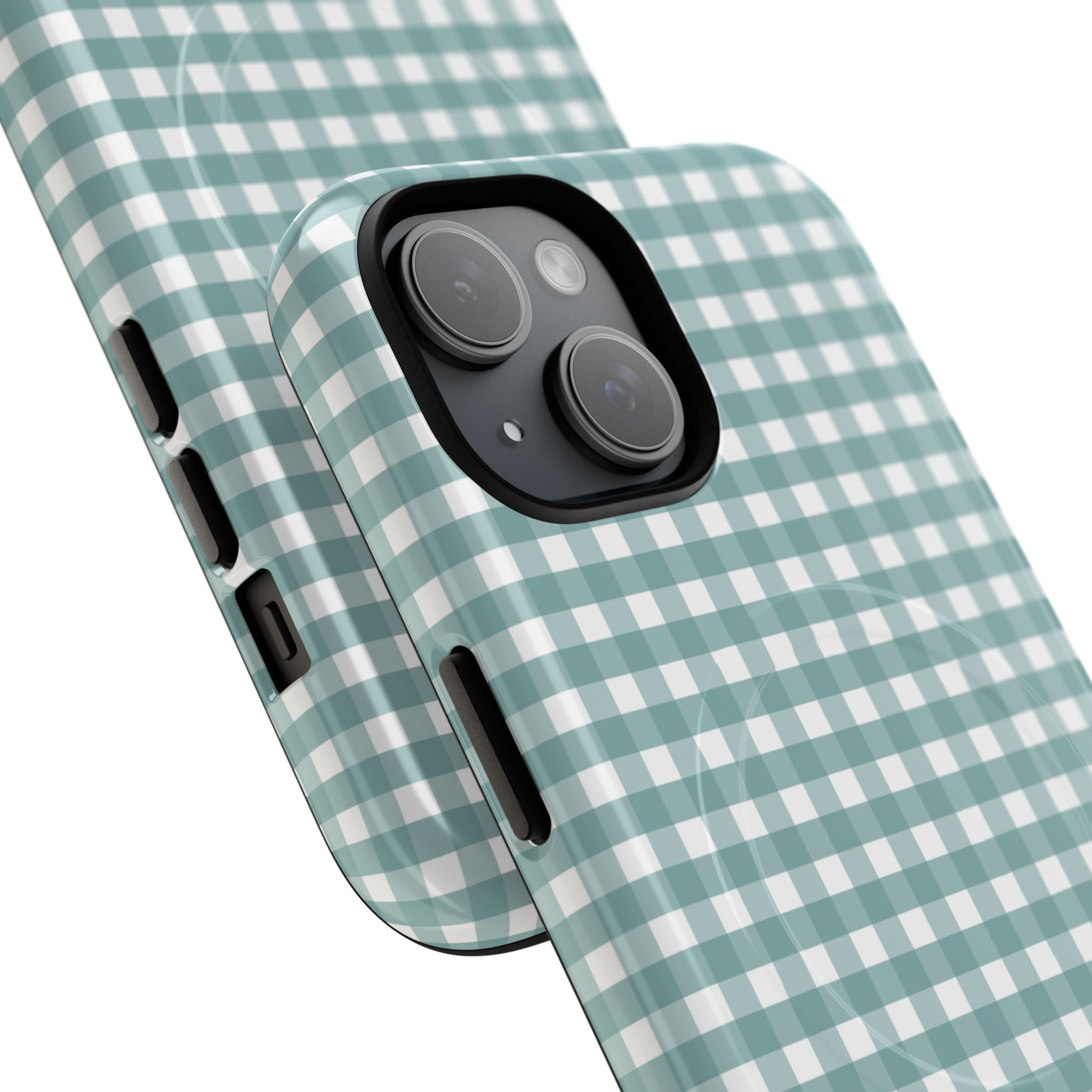 Farm Gingham MagSafe iPhone Case | Blue