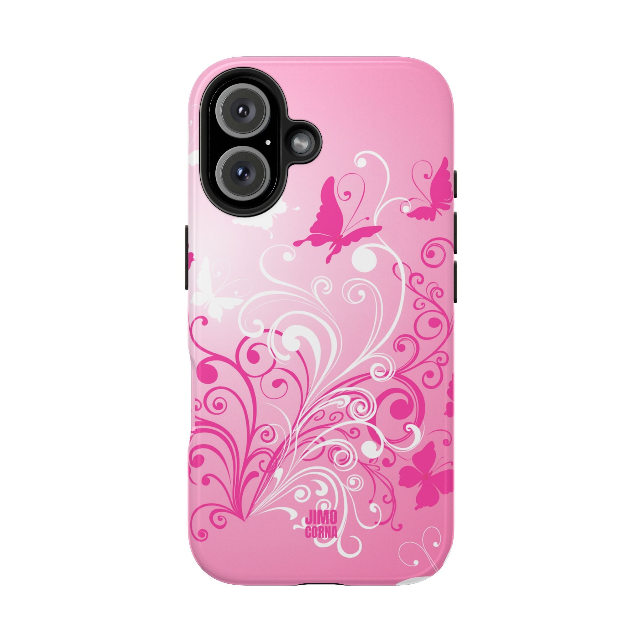 Pink Flutter Garden iPhone Case