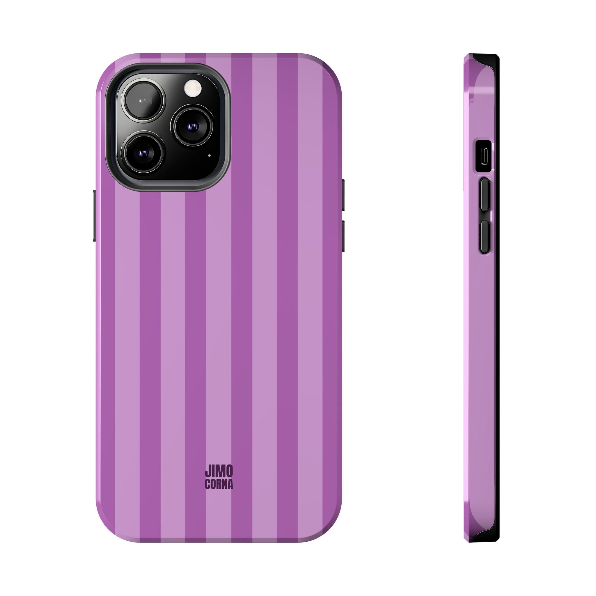 Bold Stripes iPhone Case | Plum