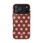 Big Polka Dot | Brown and Pink
