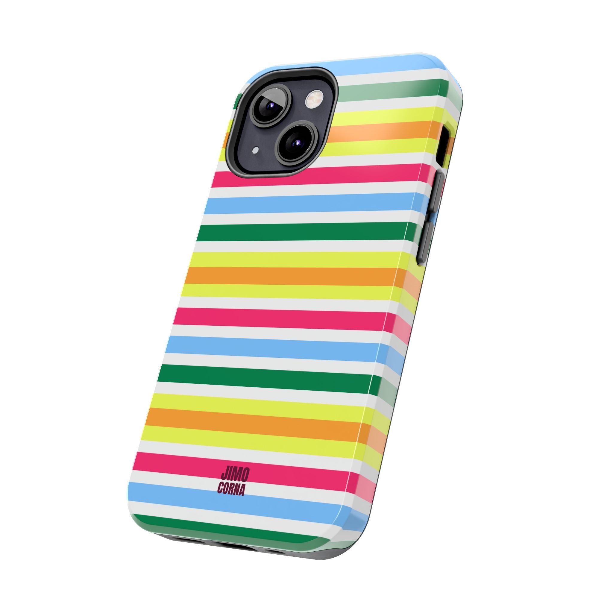 Rainbow Sorbet Stripe iPhone Case