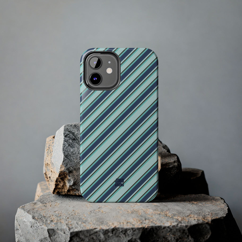 Angelina Stripes | Blue - iPhone Case