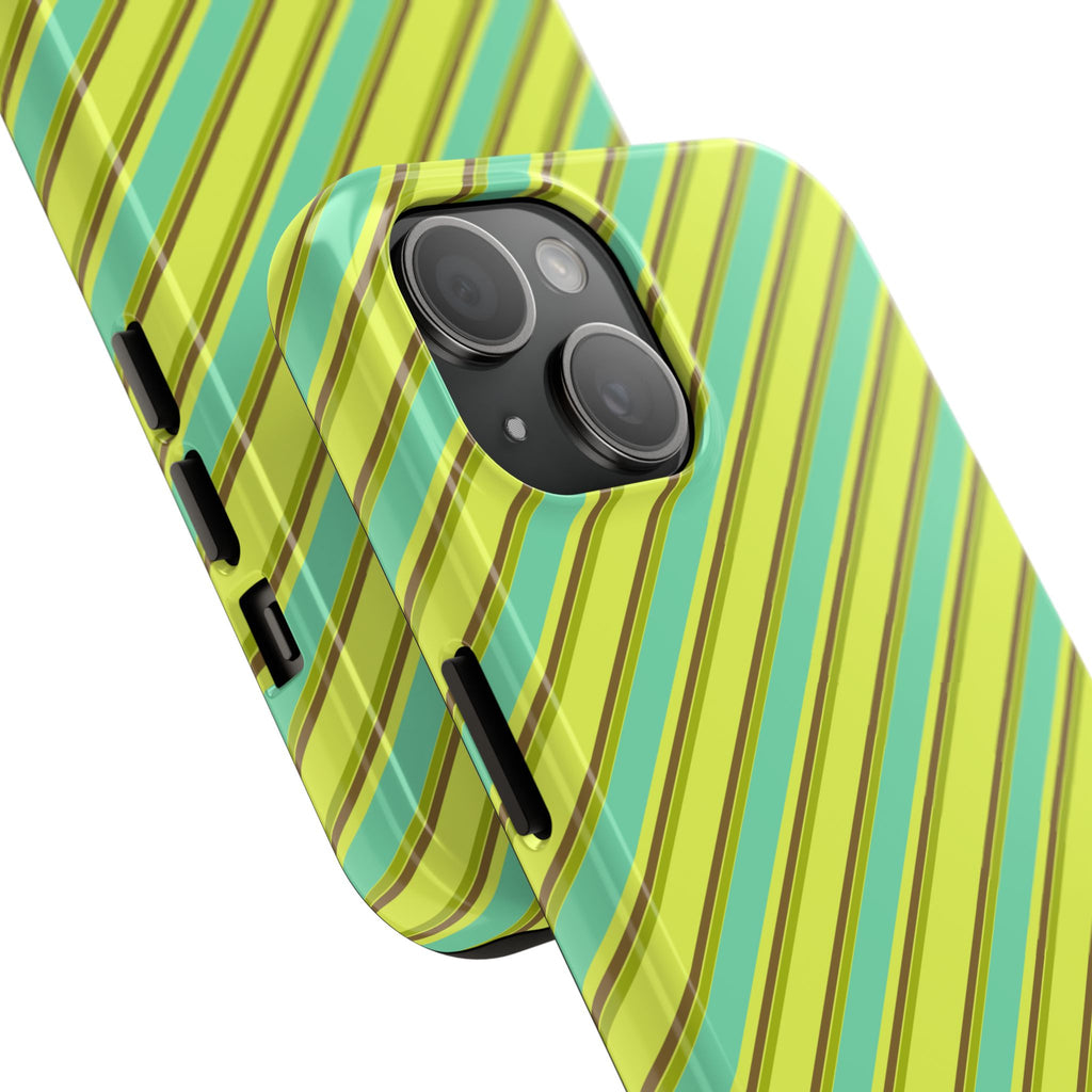 Angelina Stripes | Green - iPhone Case