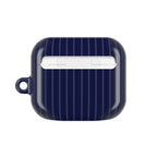 Navy Blue Soft Stripes AirPods Case