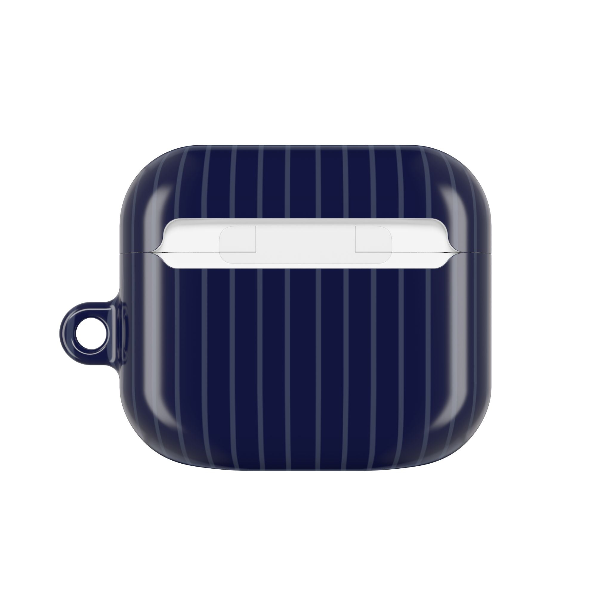 Navy Blue Soft Stripes AirPods Case