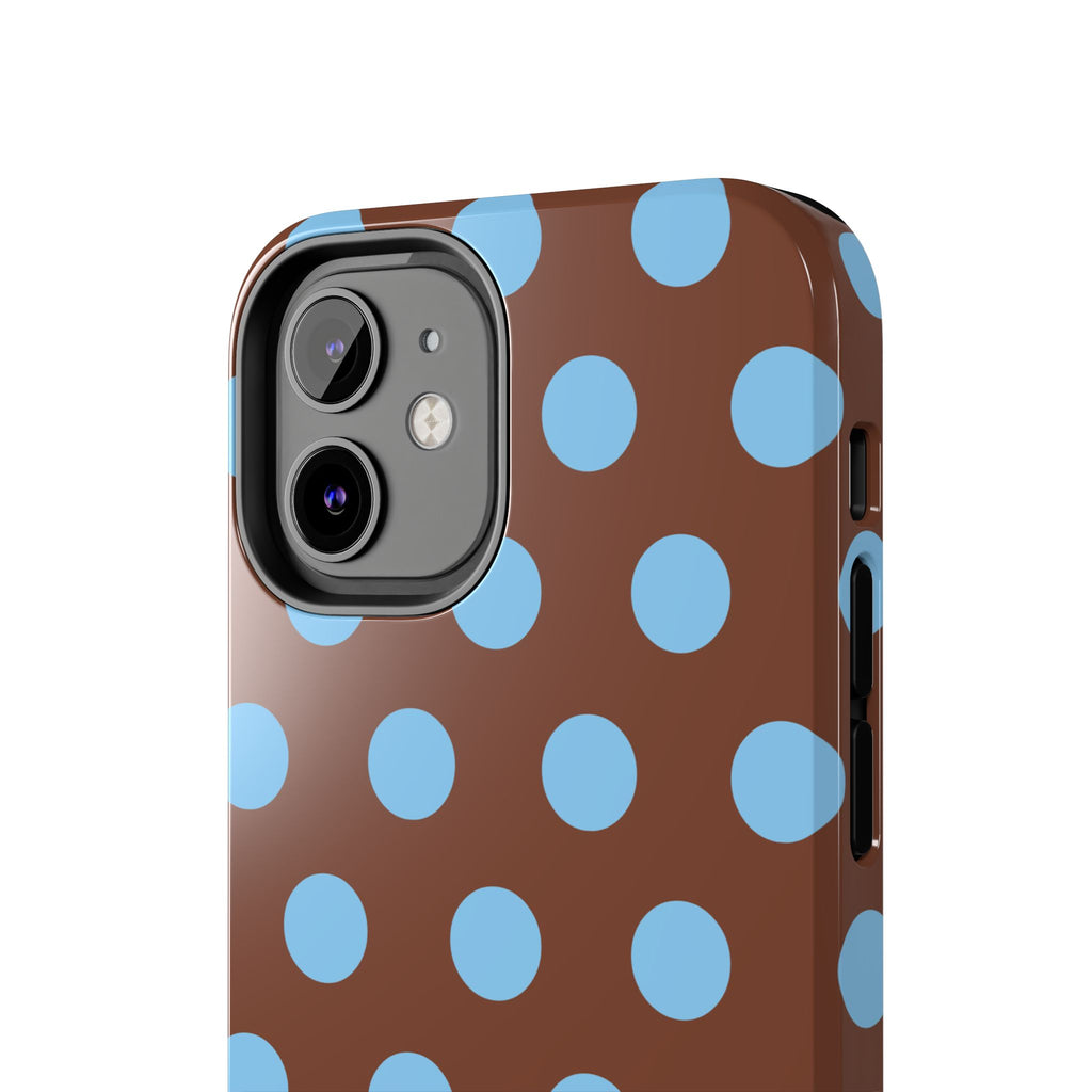 Big Polka Dot | Brown and Blue