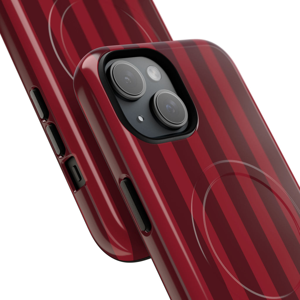 Bold Stripes MagSafe iPhone Case | Cherry