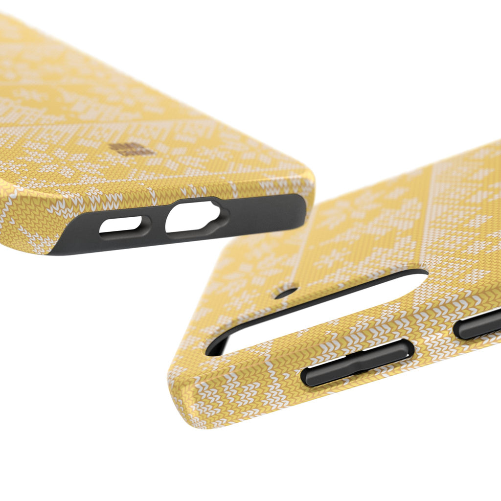 Holiday Knit | Yellow Samsung Galaxy Case