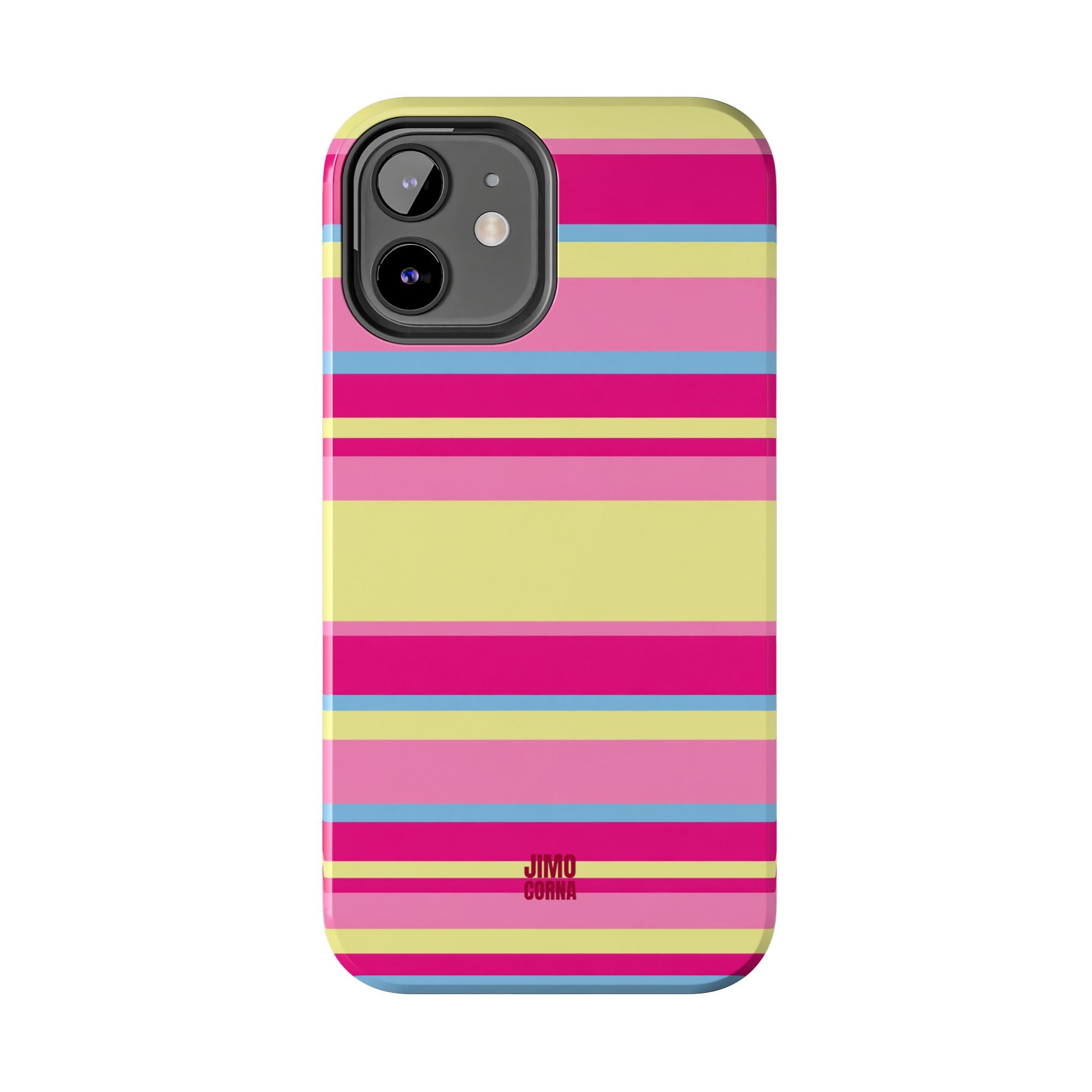 Lemonberry Stripe iPhone Case