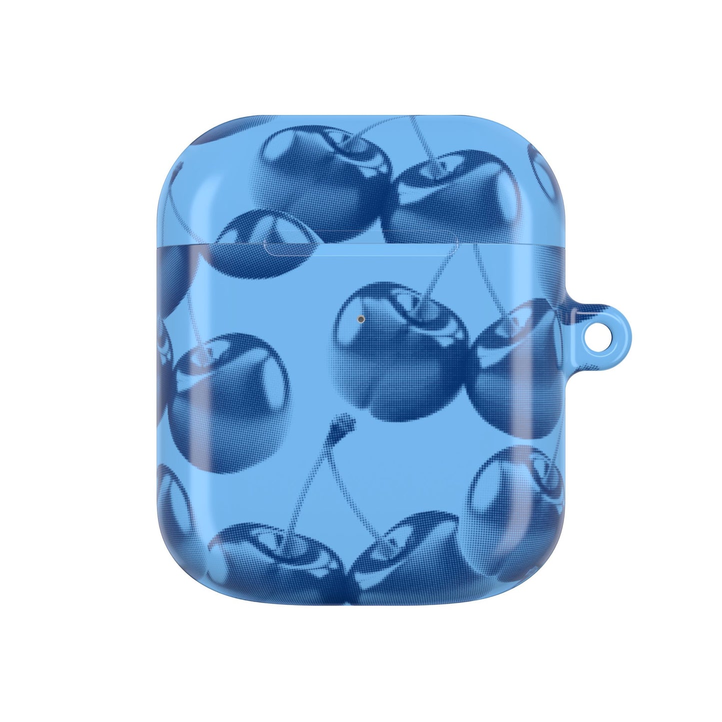 Blue Retro Cherries AirPods Case