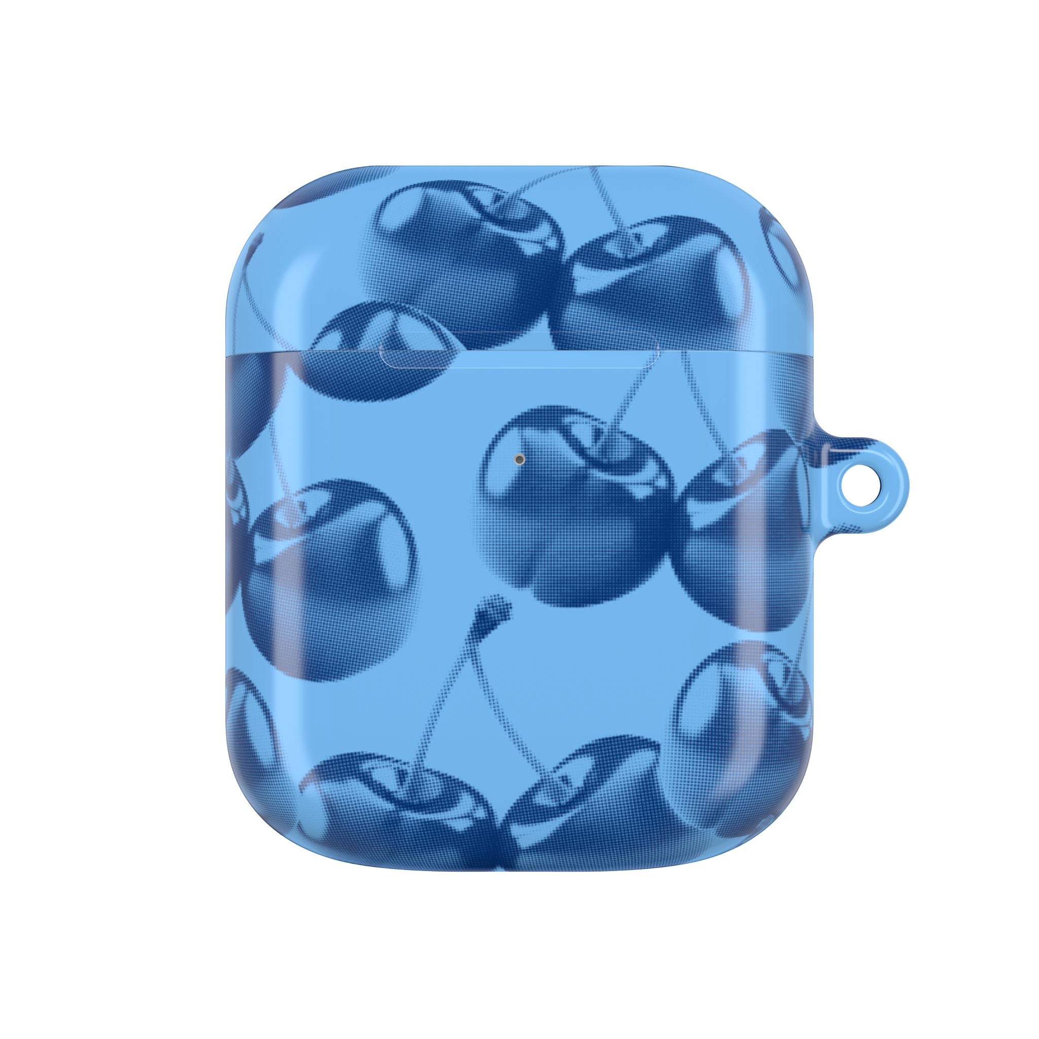 Blue Retro Cherries AirPods Case