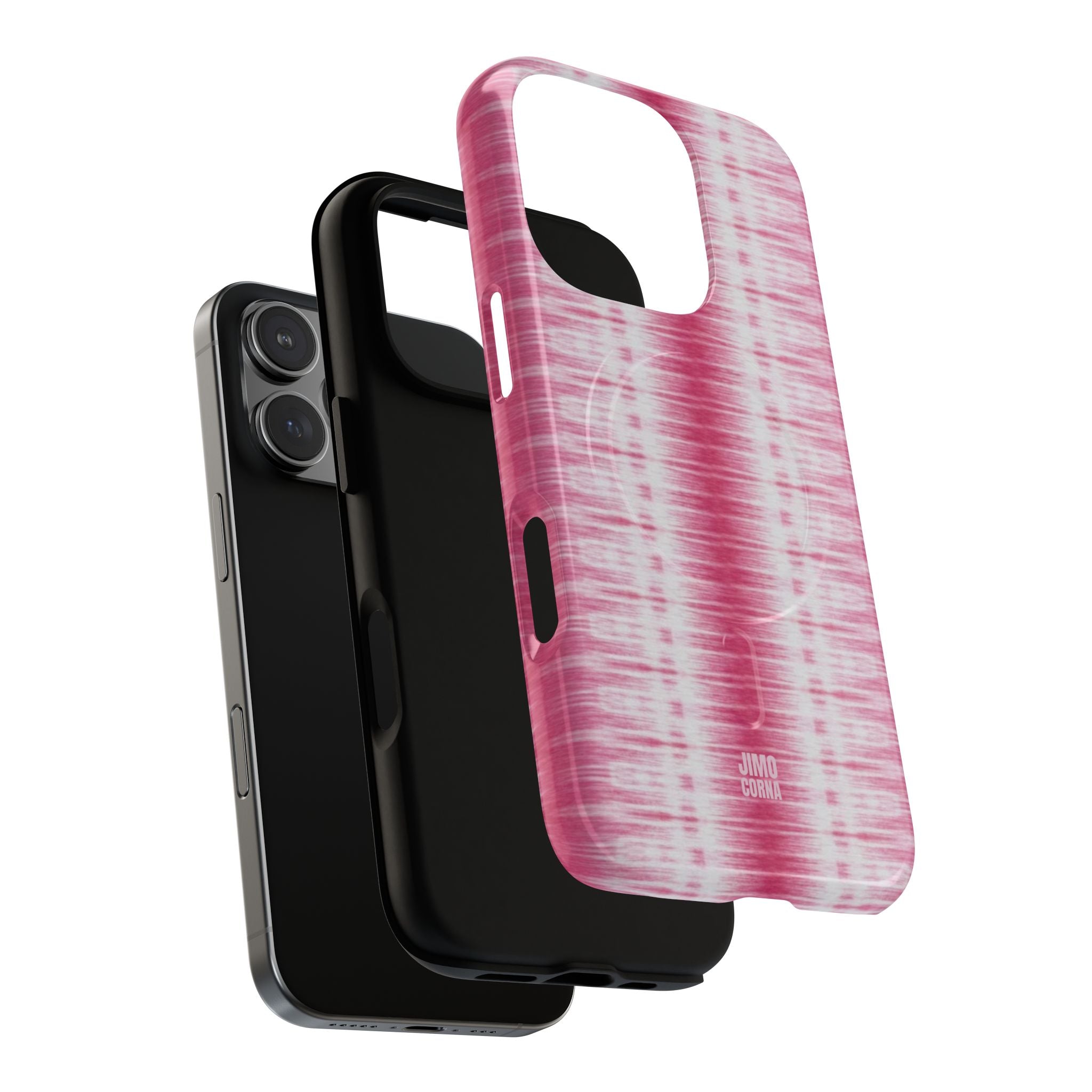Pink Woven Texture MagSafe iPhone Case