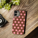 Big Polka Dot | Brown and Pink