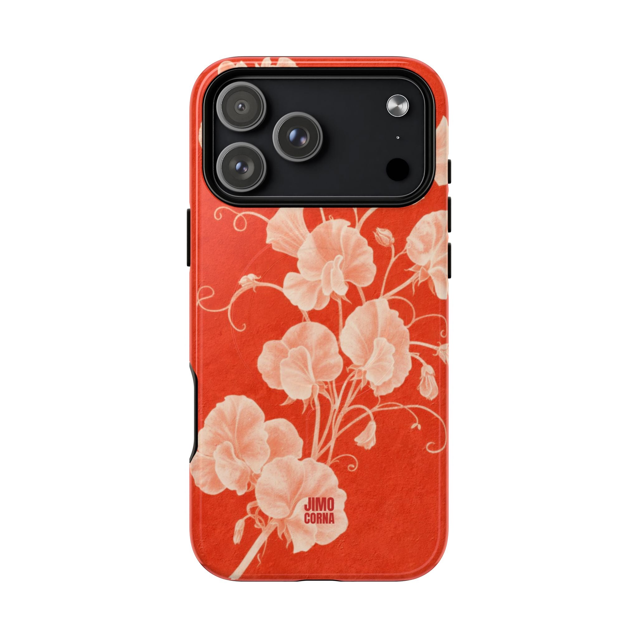 Red Flora MagSafe iPhone Case
