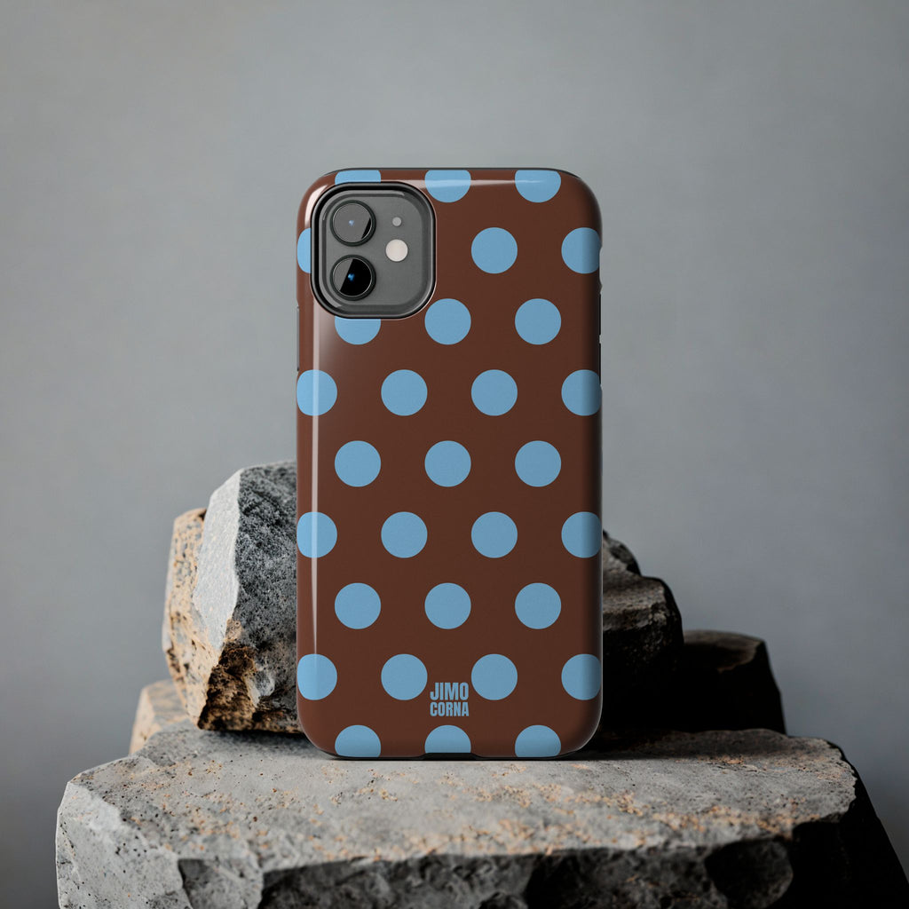 Big Polka Dot | Brown and Blue