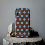 Big Polka Dot | Brown and Blue