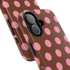Big Polka Dot | Brown and Pink