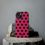 Big Polka Dot | Hot Pink and Black