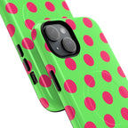 Big Polka Dot | Green and Pink