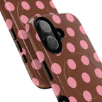 Big Polka Dot | Brown and Pink