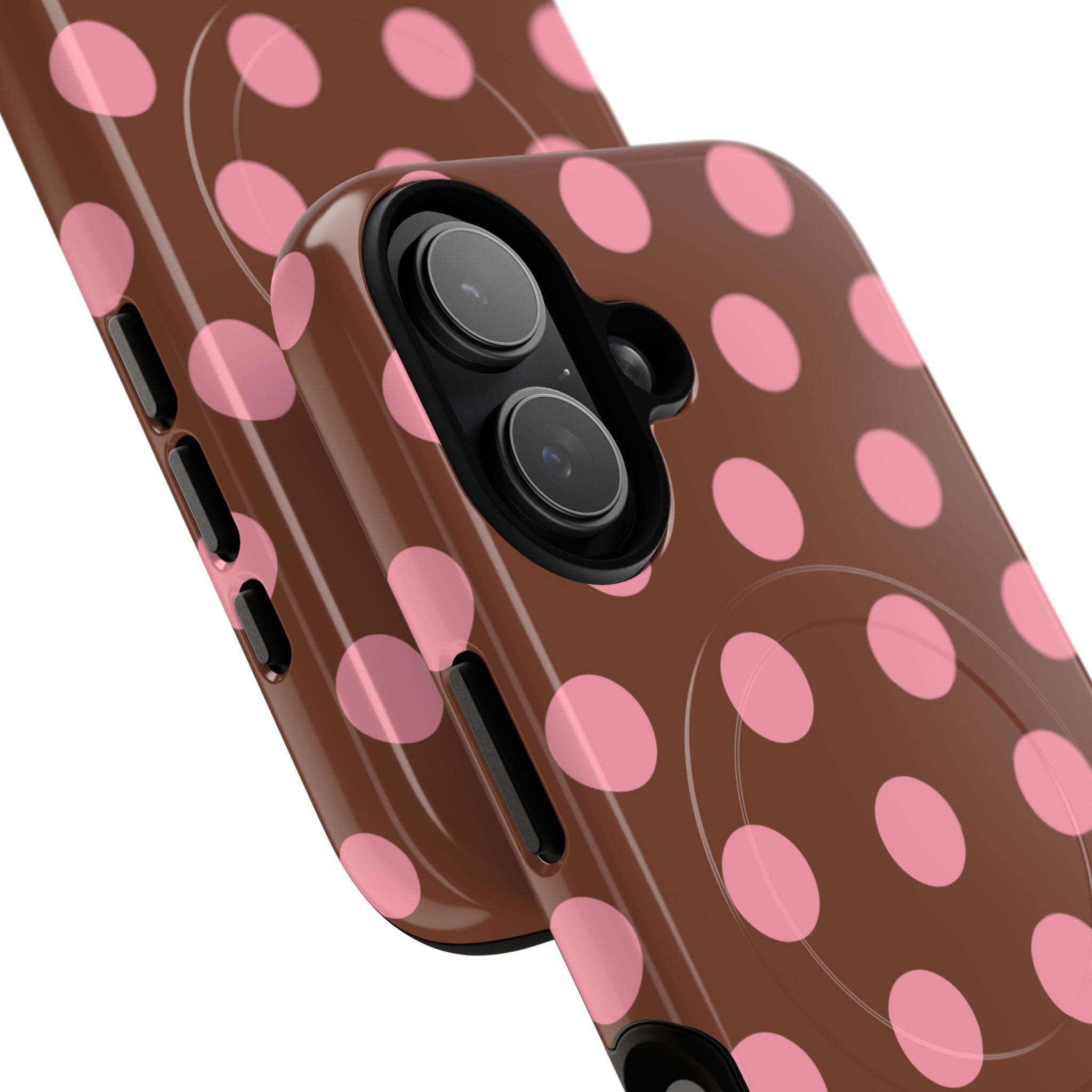 Big Polka Dot | Brown and Pink