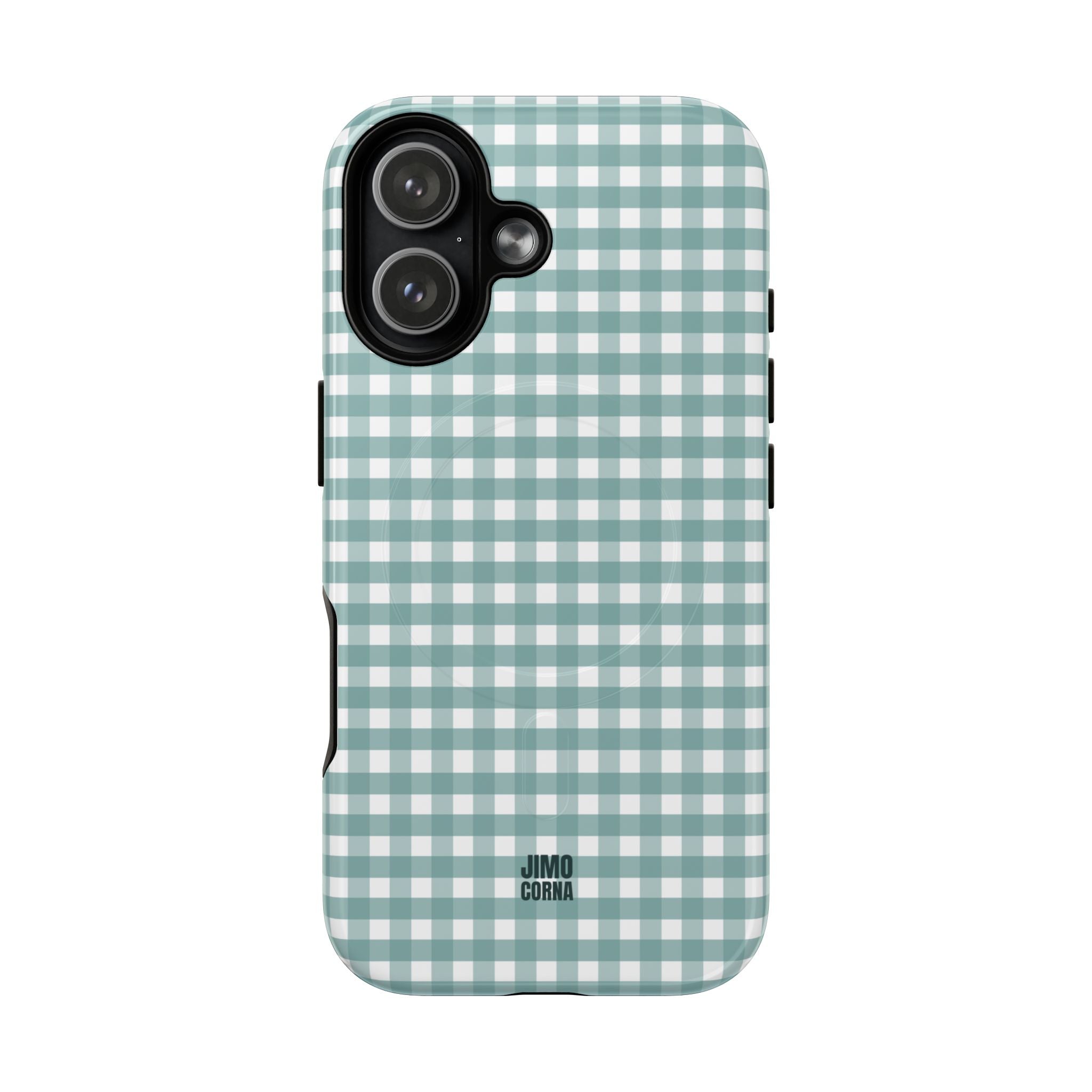 Farm Gingham MagSafe iPhone Case | Blue