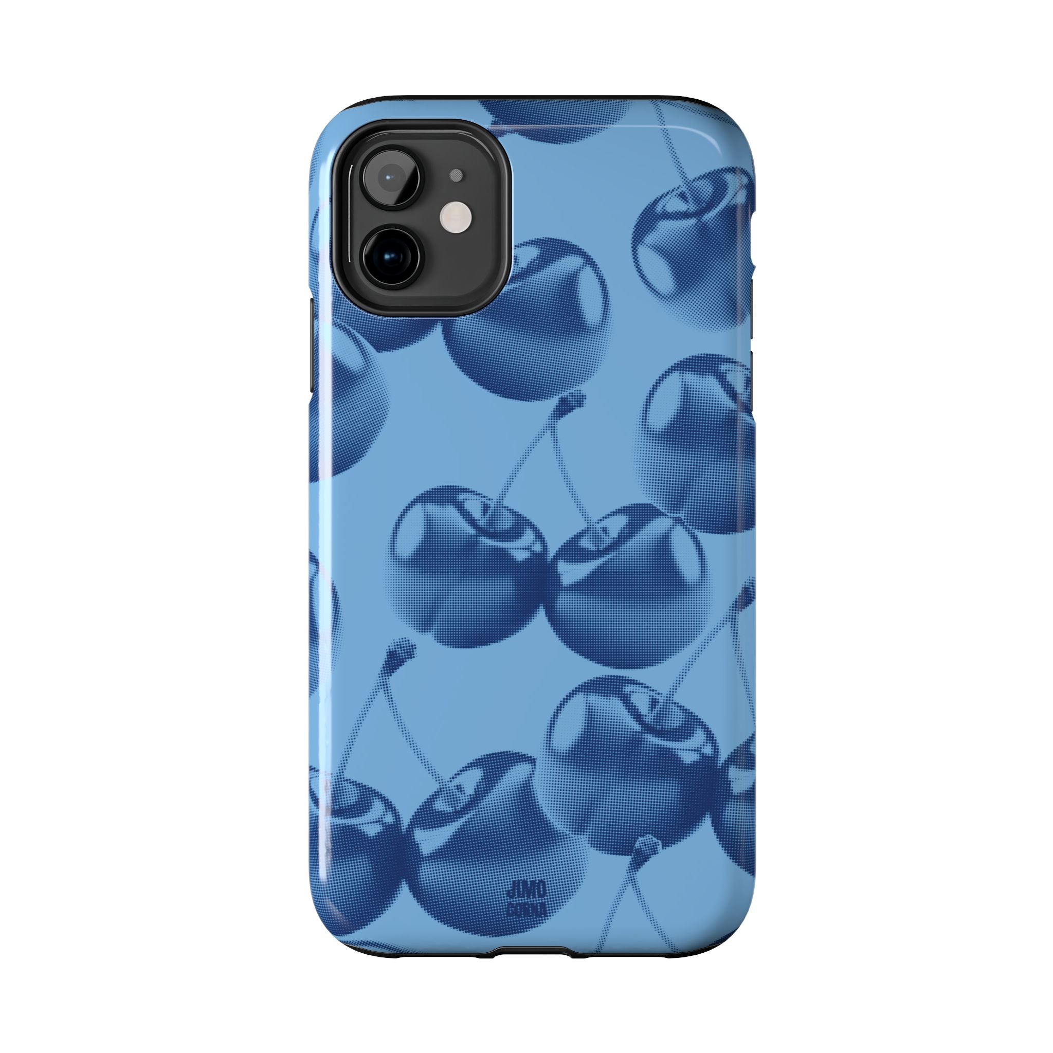 Blue Retro Cherries