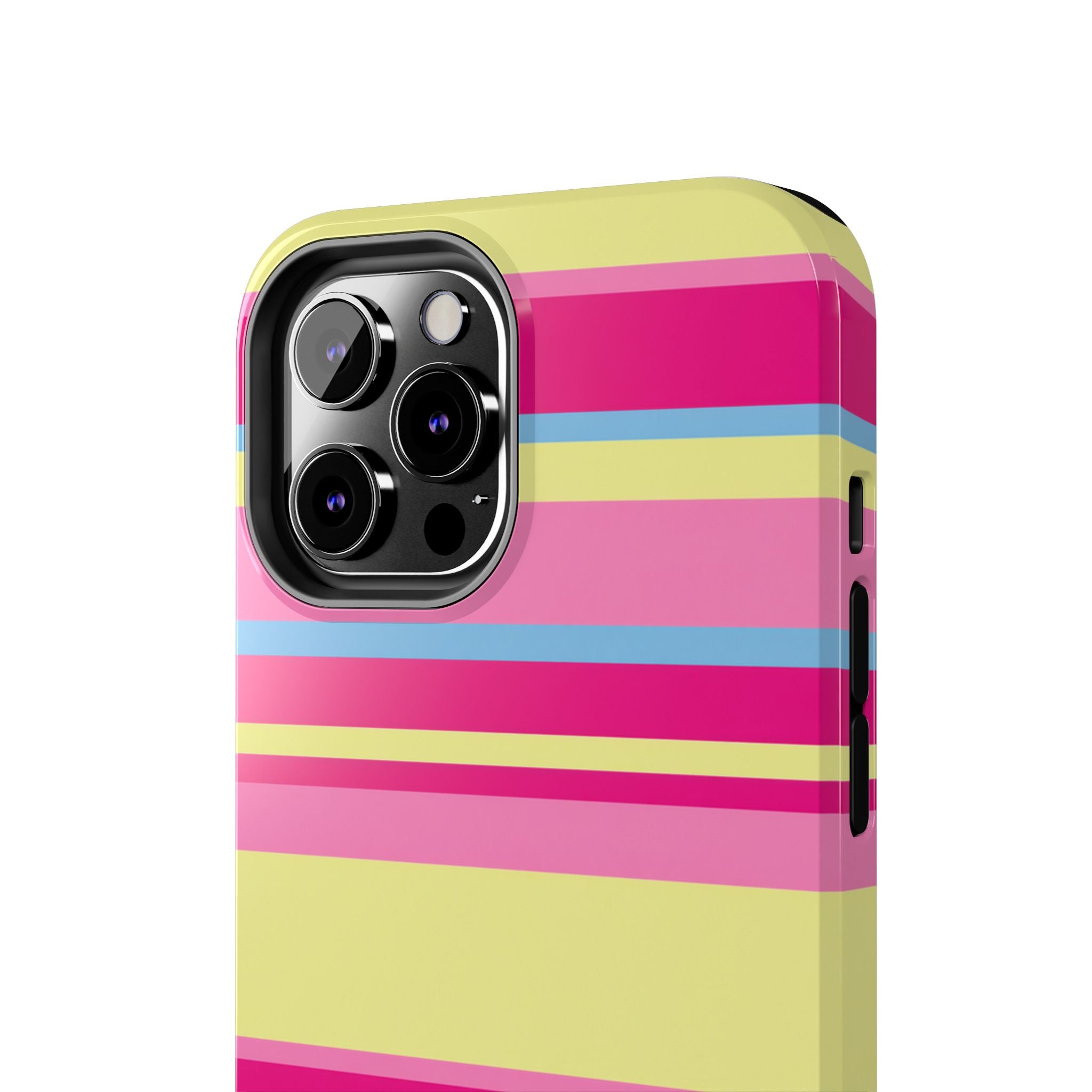 Lemonberry Stripe iPhone Case