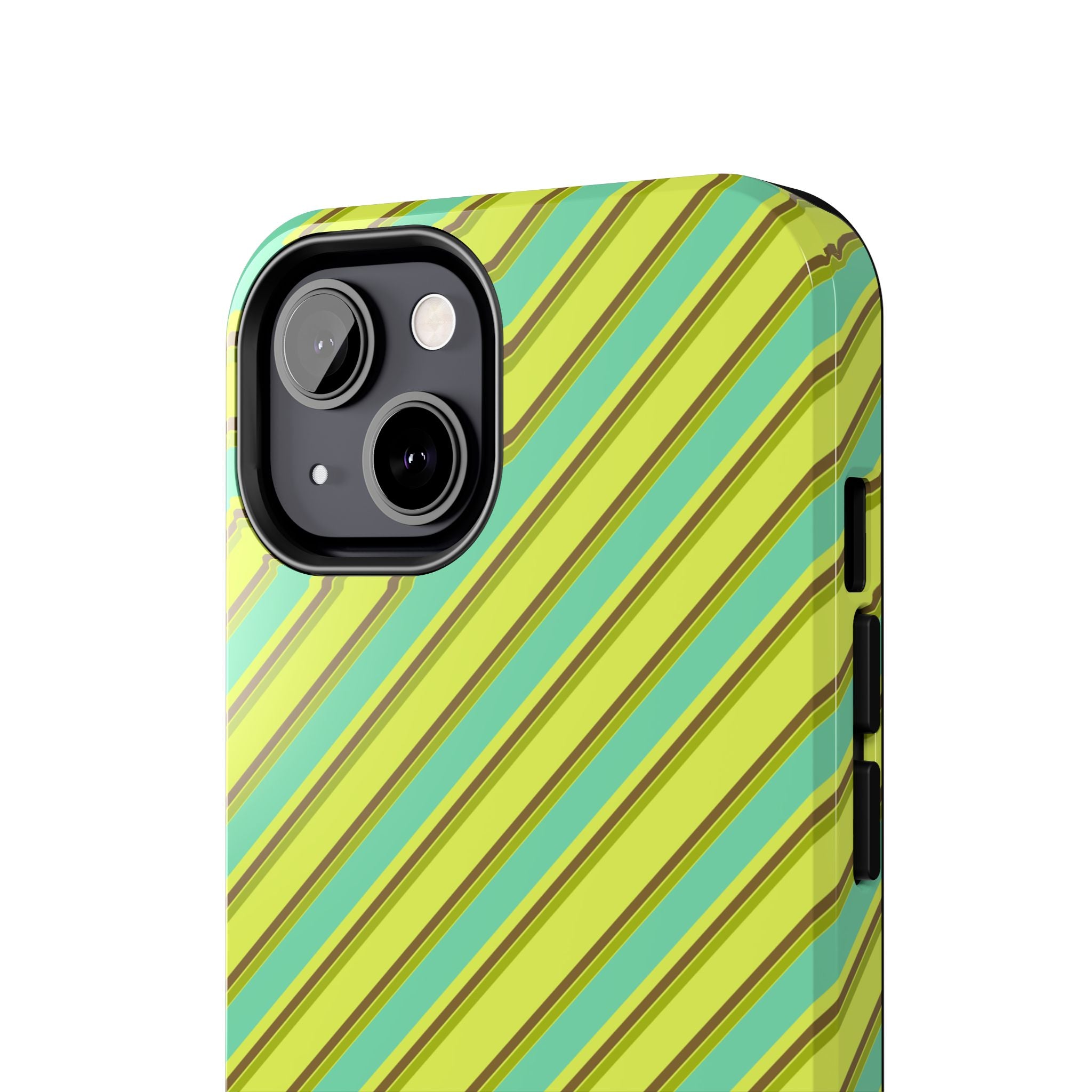 Angelina Stripes | Green - iPhone Case