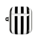 Bold Stripes AirPods Case | Black and White