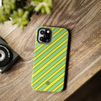 Angelina Stripes | Green - iPhone Case