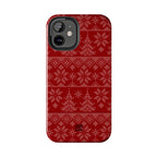 Holiday Knit | Red iPhone Case