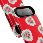 Rosy Lace MagSafe iPhone Case