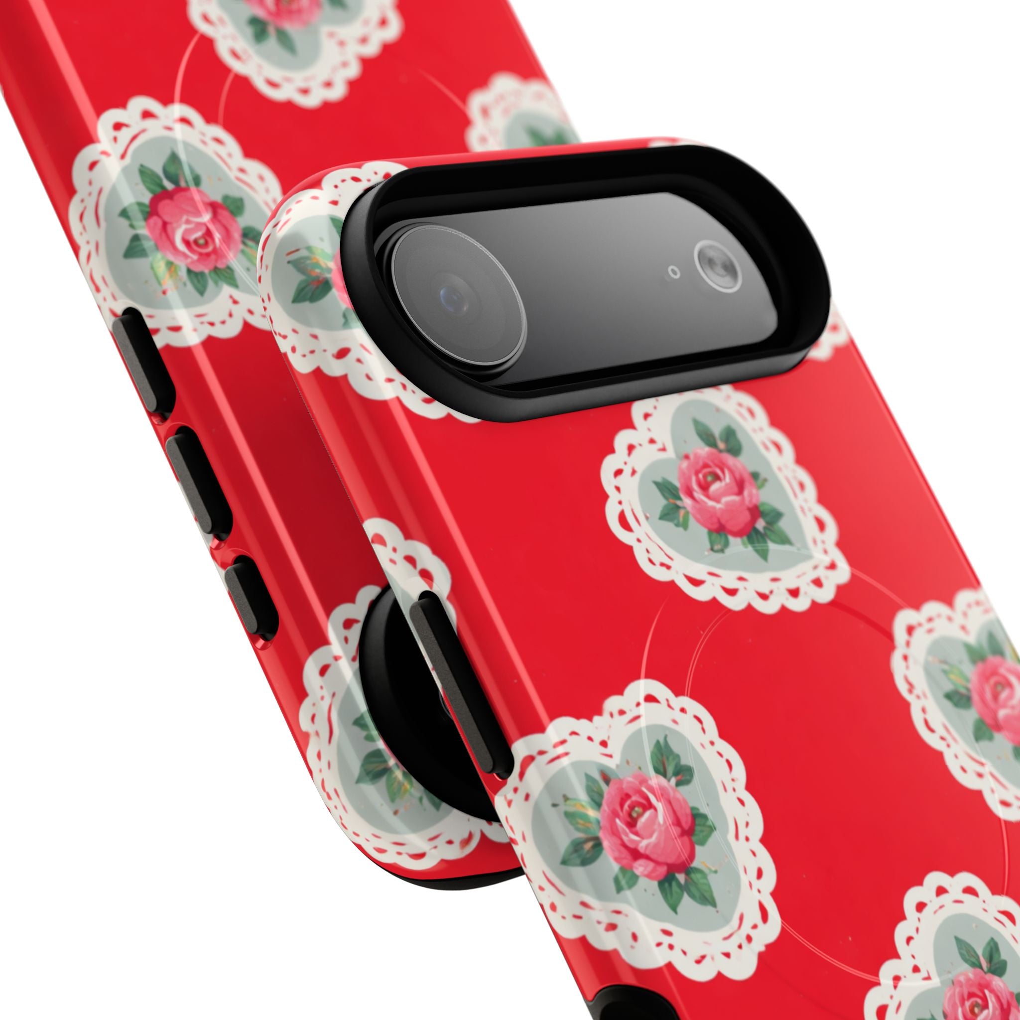 Rosy Lace MagSafe iPhone Case