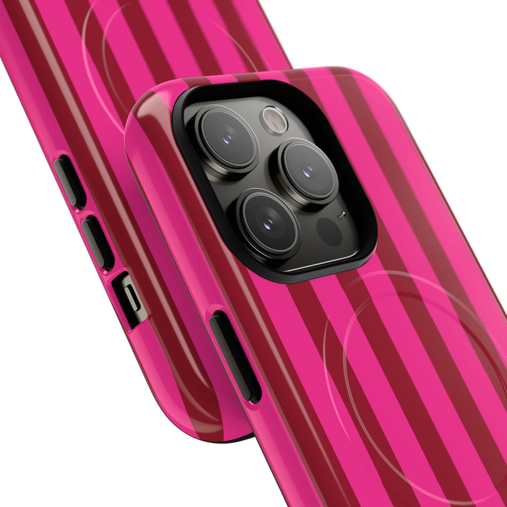 Bold Stripes MagSafe iPhone Case | Strawberry Burst