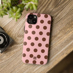 Big Polka Dot | Pink and Brown