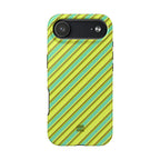 Angelina Stripes | Green - iPhone Case