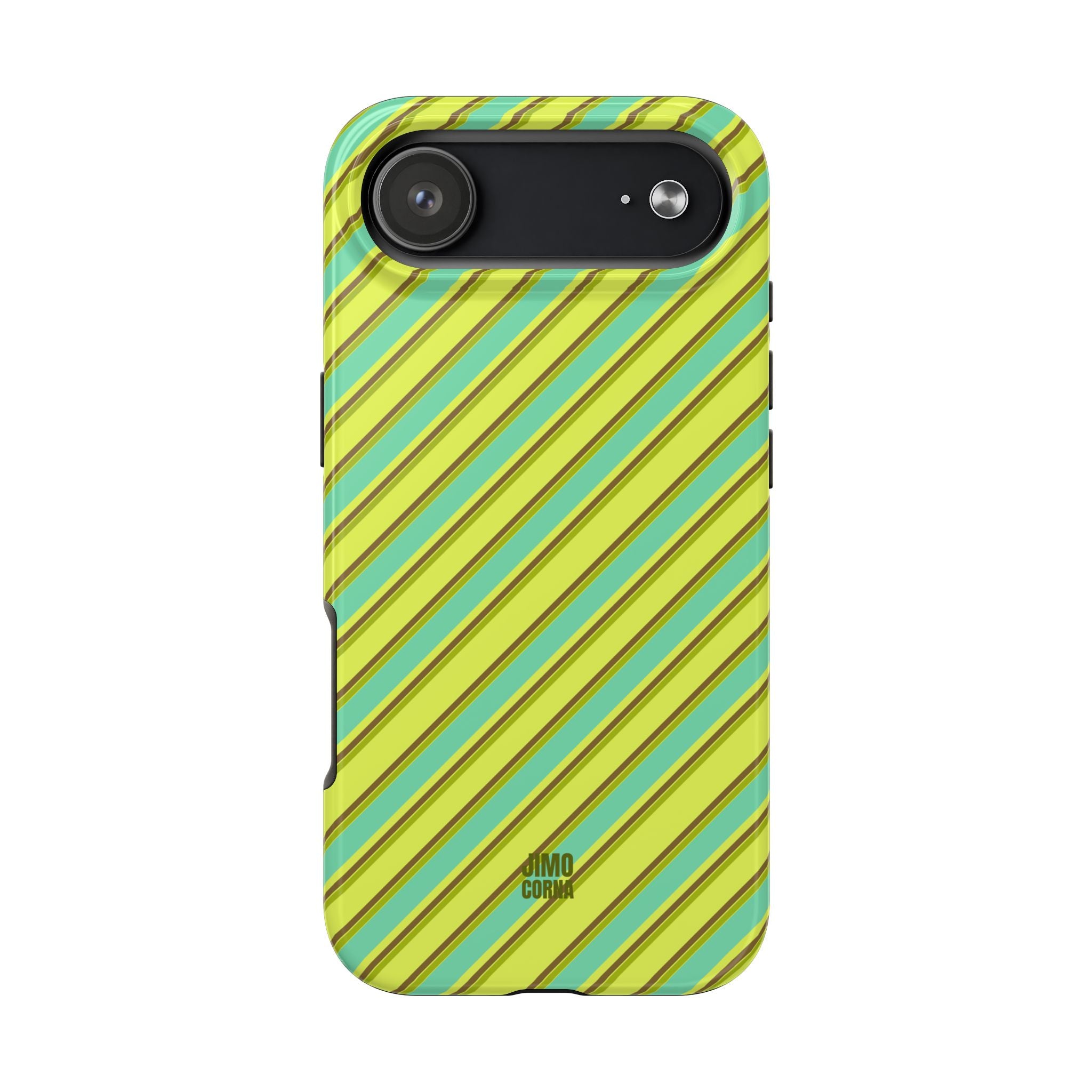 Angelina Stripes | Green - iPhone Case