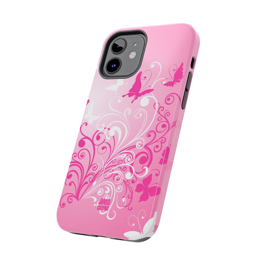 Pink Flutter Garden iPhone Case