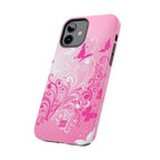 Pink Flutter Garden iPhone Case