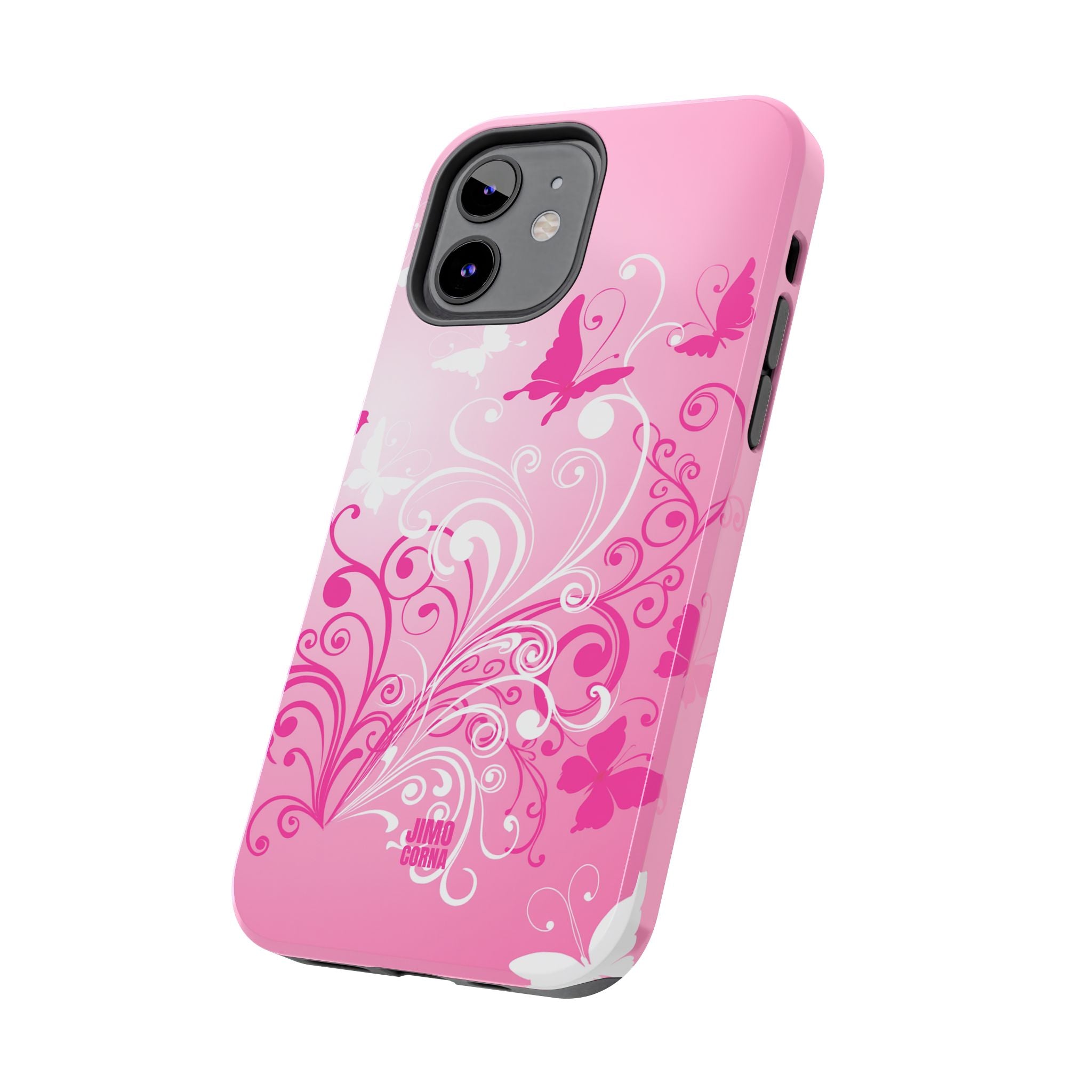 Pink Flutter Garden iPhone Case