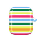 Rainbow Sorbet Stripe AirPods Case