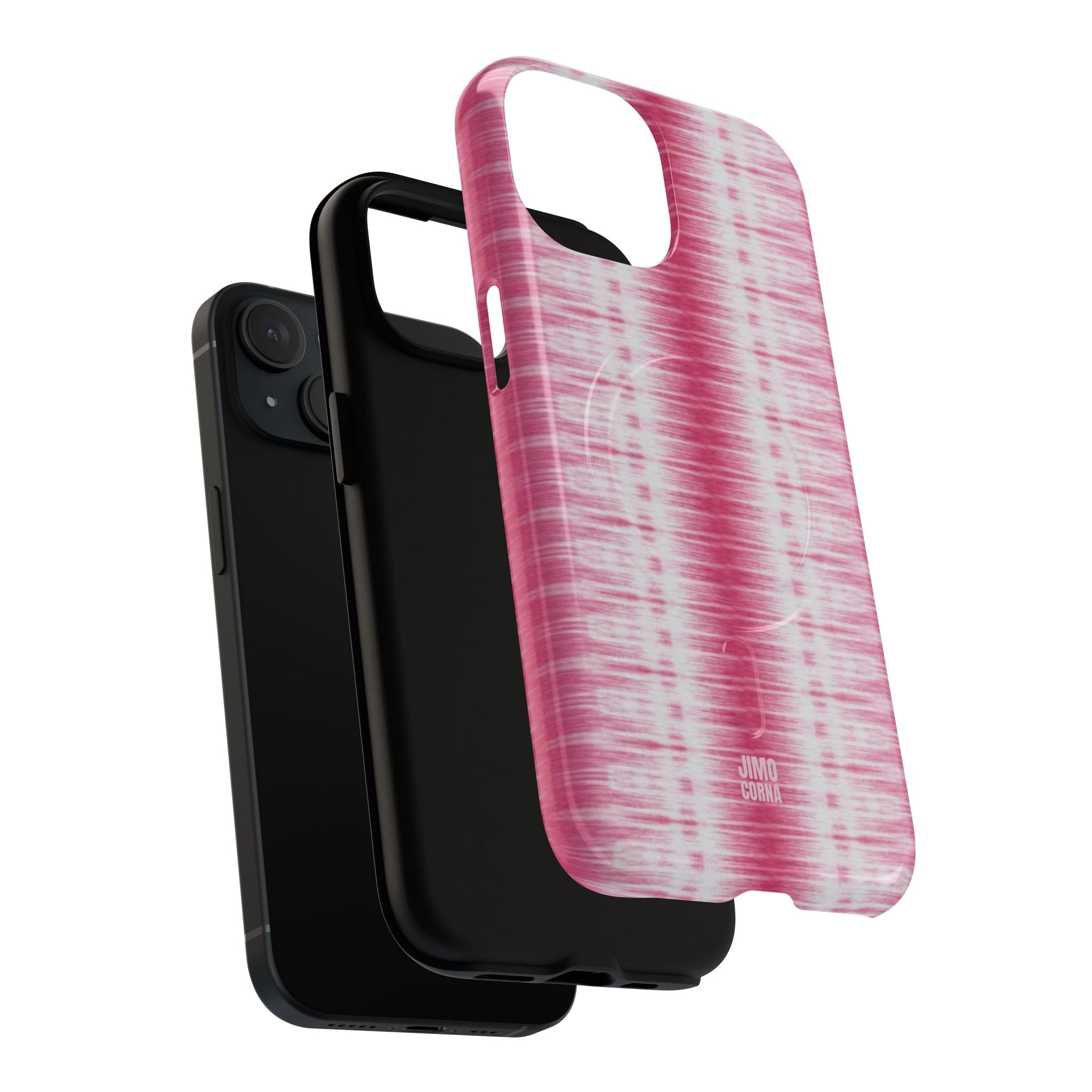 Pink Woven Texture MagSafe iPhone Case