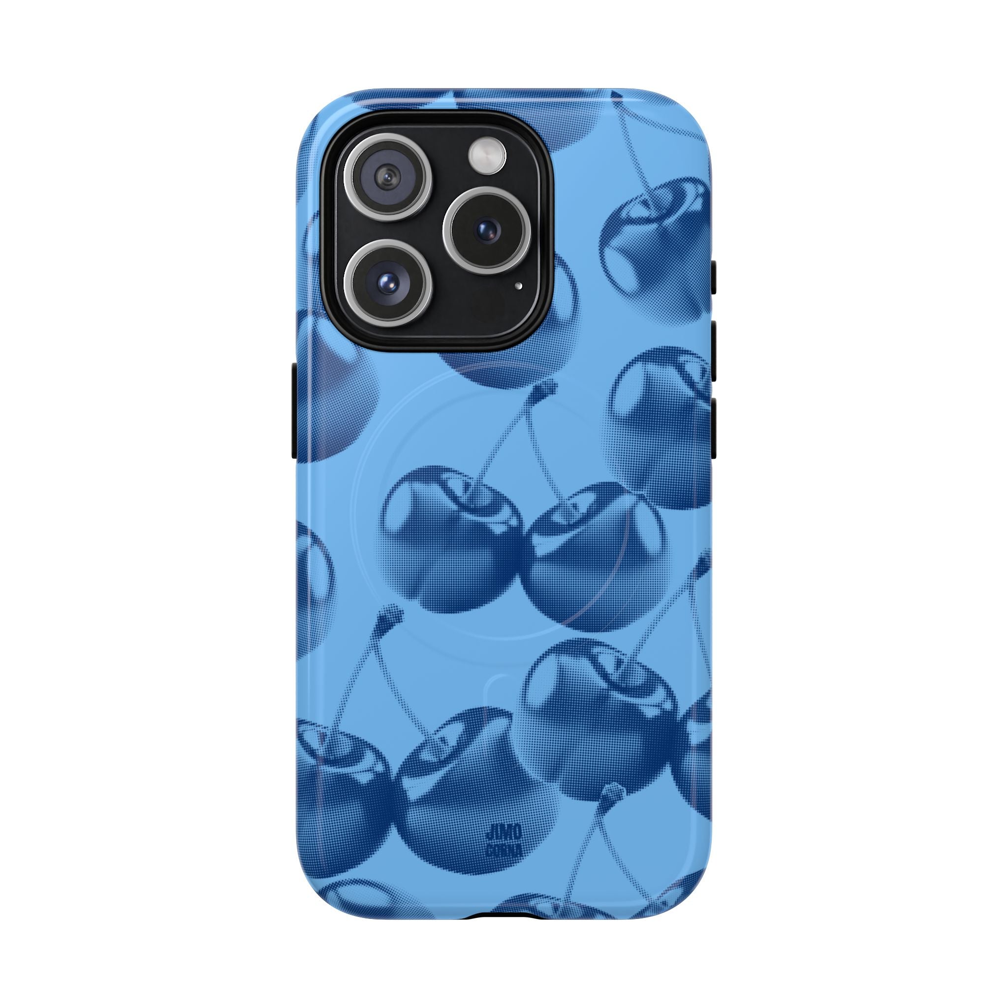 Blue Retro Cherries
