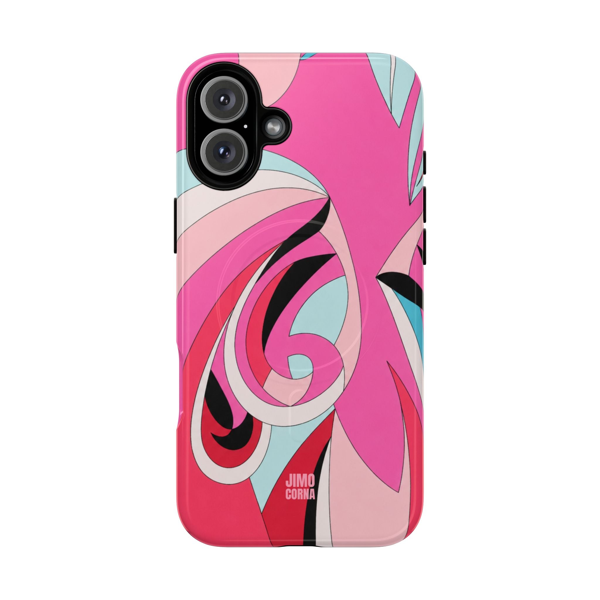 Pink Tropic Swirl MagSafe iPhone Case