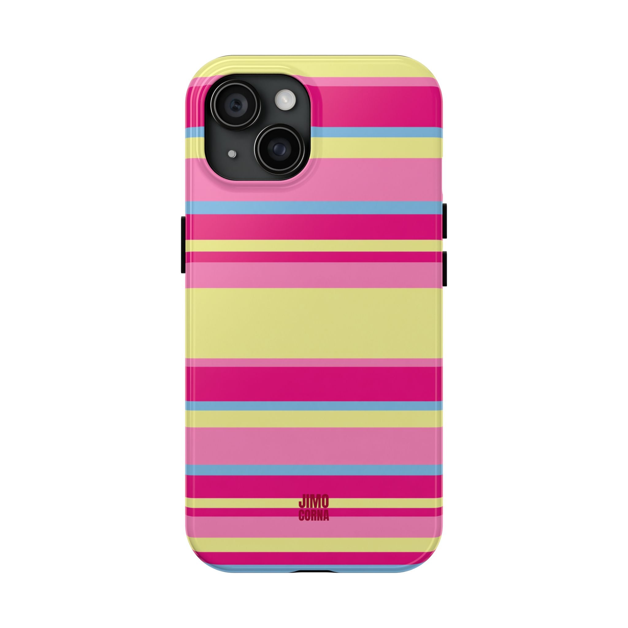 Lemonberry Stripe iPhone Case