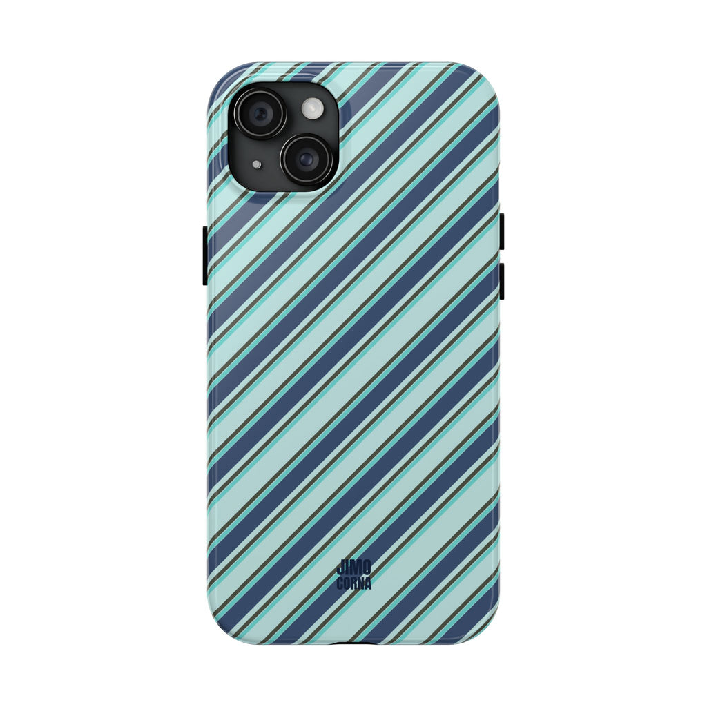 Angelina Stripes | Blue - iPhone Case